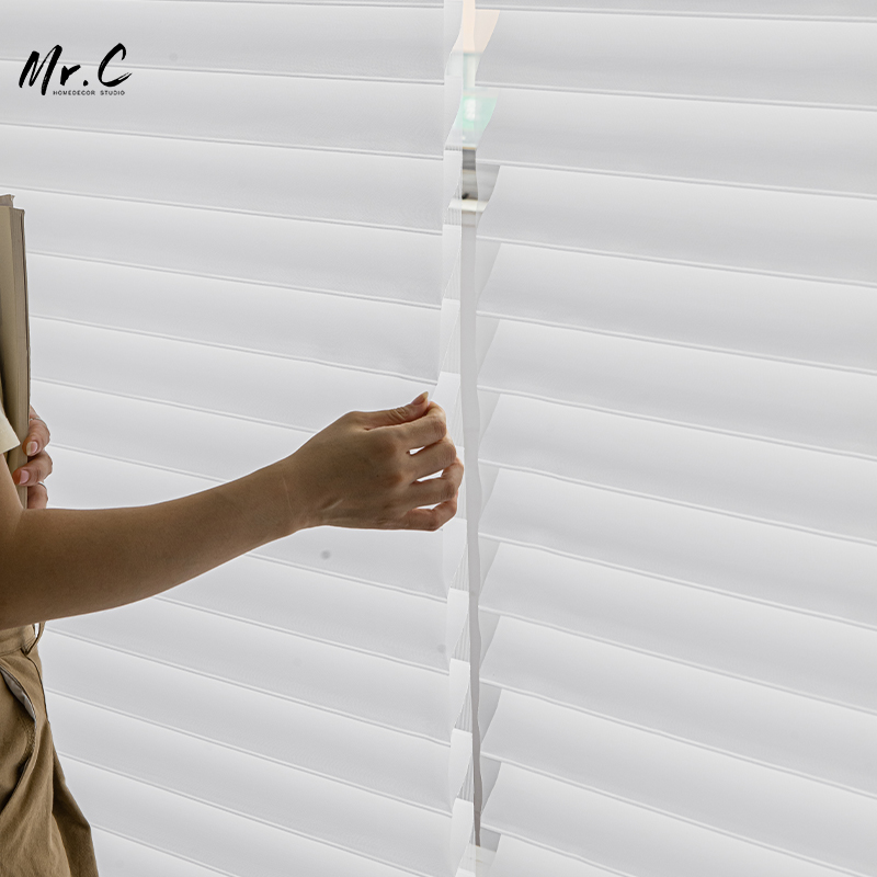 香格里拉窗帘柔纱帘卷帘卧室书房阳台卫生间办公室遮光百叶窗帘