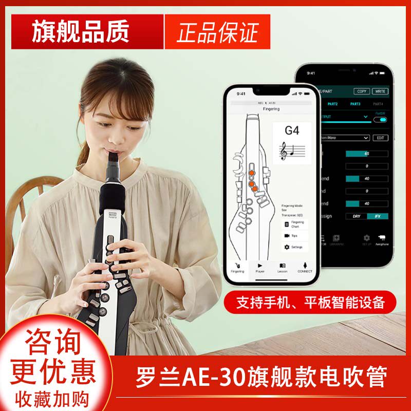 罗兰电吹管电萨斯自带音源电子管乐级款