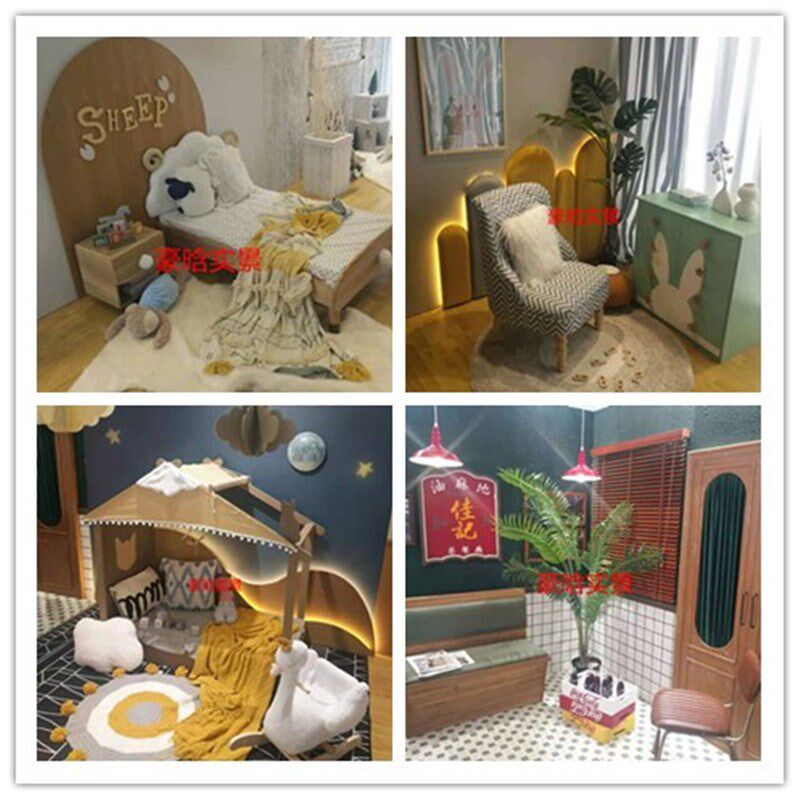 儿童摄影实景道具制作展会影楼拍照摄影棚宝宝拍摄道具