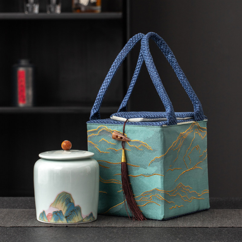 档茶叶空礼盒装陶瓷密封罐布包礼盒红茶绿茶白茶石斛通用包装盒,包装,礼品盒,淘宝优惠券,粉丝福利购,淘宝优惠卷