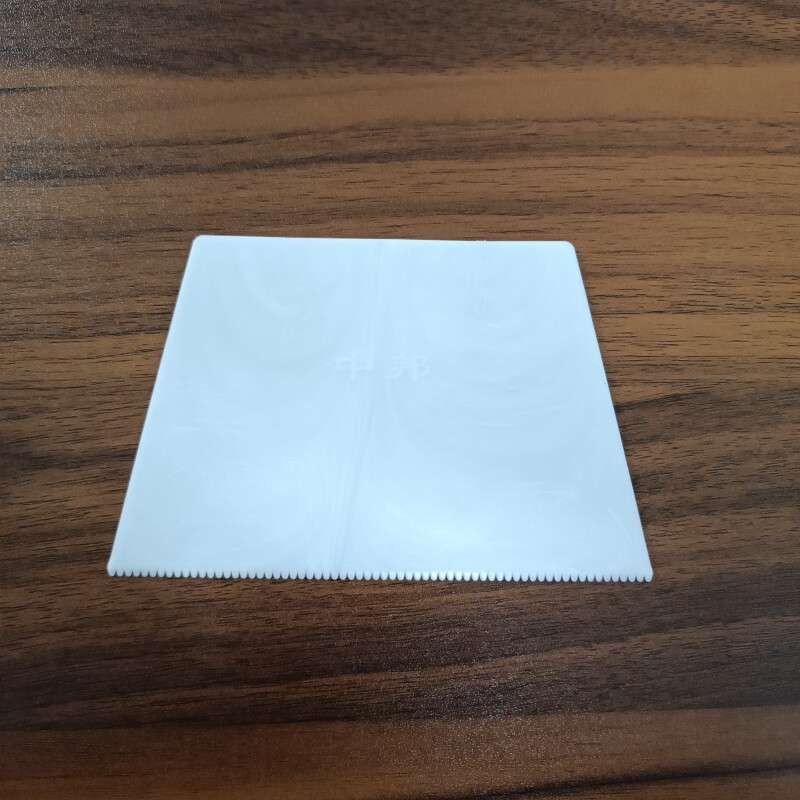 塑料带齿胶水刮板 白色塑料涂胶工具