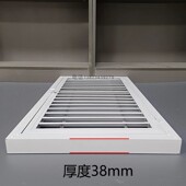 铝合金百叶窗方通单门室外防雨门窗出风口门较式 回风百叶定制