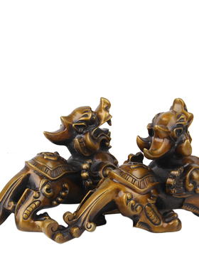 铜貔貅摆件 铜财福貔貅摆件纯铜礼物摆设办公桌开业乔迁工艺礼品