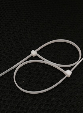 尼龙新料环保加粗加韧白/黑色塑料尼龙扎带5X150mm型号足数500条