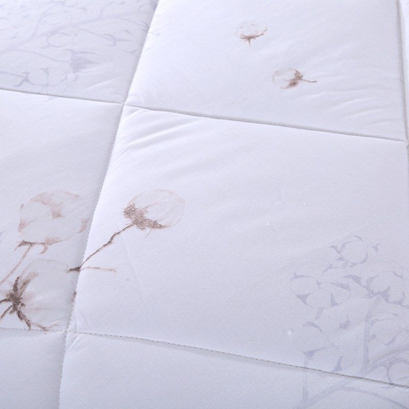 一缕阳光棉花被子冬季保暖加厚纯棉单双人春秋纯棉被芯素色冬被