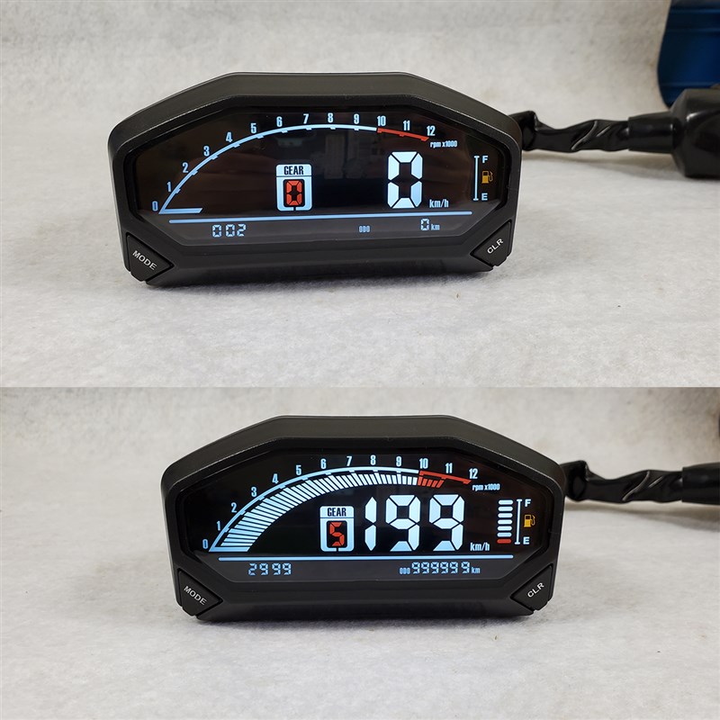 银钢怪兽摩托车YG150-23/23A 200-3数码仪表台车速转速里程表