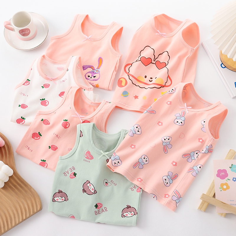 女童纯棉背心内穿儿童背心婴儿宝宝薄款小女孩吊带内衣无袖a类夏