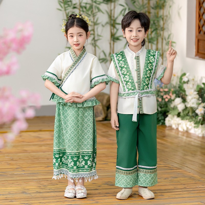 六一儿童演出服少数民族服装舞蹈表演服小学生班服幼儿园毕业服装