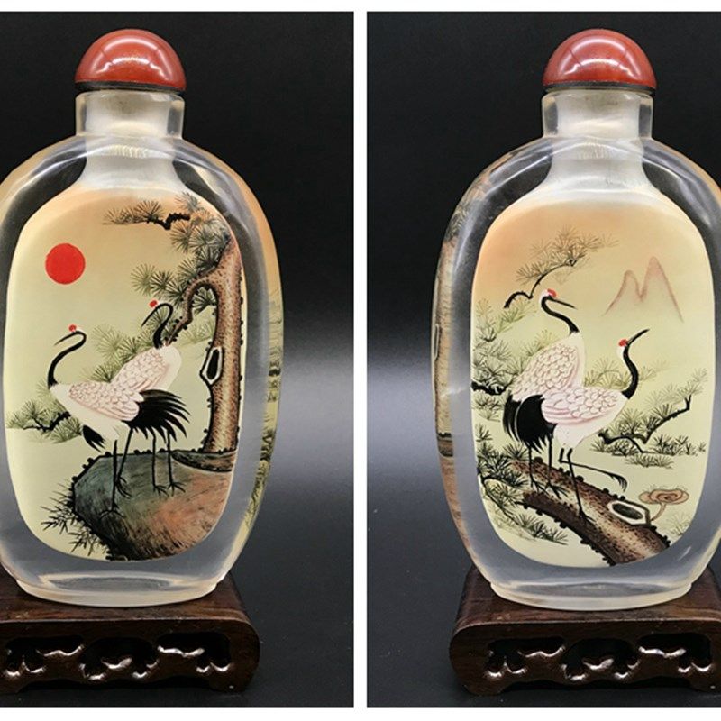 诚信内画鼻烟壶15厘米壶 瓶内画 中国风特色礼品家居摆件外事商务