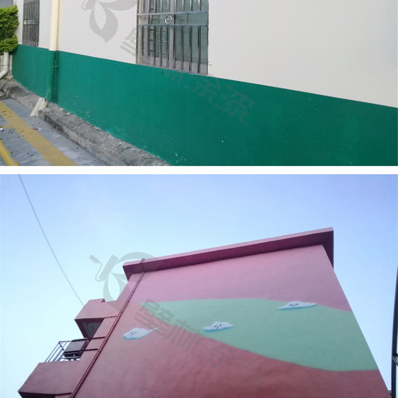 外墙漆彩色白色外墙乳胶漆外墙涂料防水防晒室外刷墙漆水泥墙油漆