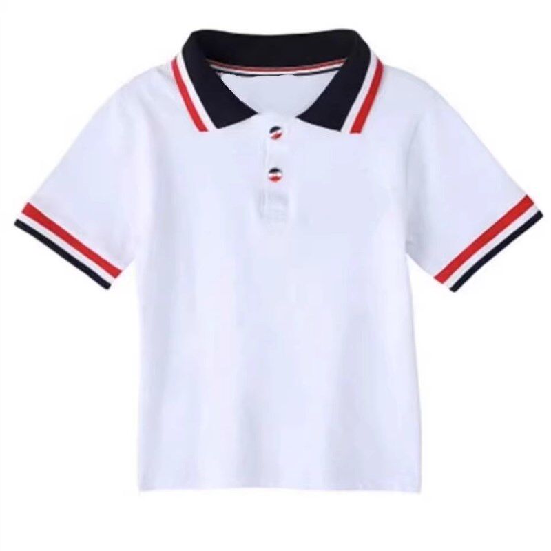 广西红色校服小学生统一年级校服夏季短袖幼儿园老师园服中学套装