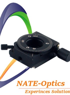 NT02RM29精密微型手动旋转台 光学实验微调蜗轮蜗杆位移台  杆架