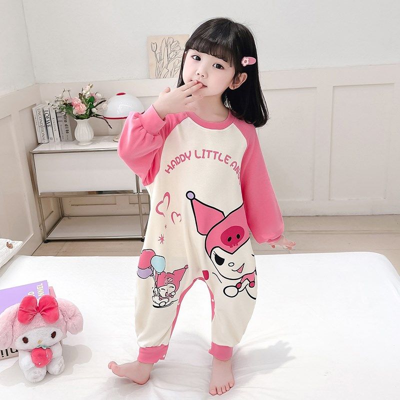 儿童睡袋宝宝春秋纯棉婴儿连体卡通睡衣秋季长袖女童防着凉家居服,婴童用品,睡袋/防踢被,淘宝优惠券,粉丝福利购,淘宝优惠卷