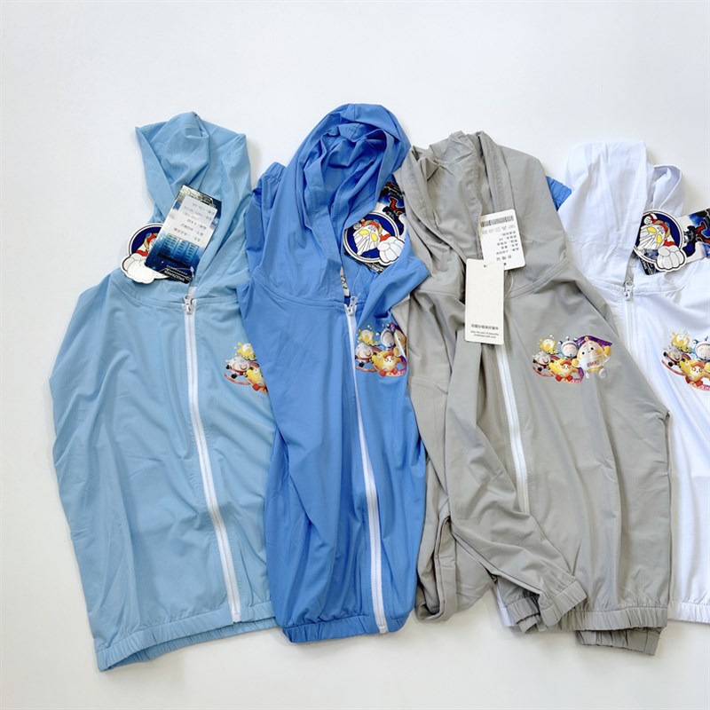 夏季新款男孩卡通中大童防晒衣薄款透气连帽外套110-150  N 1