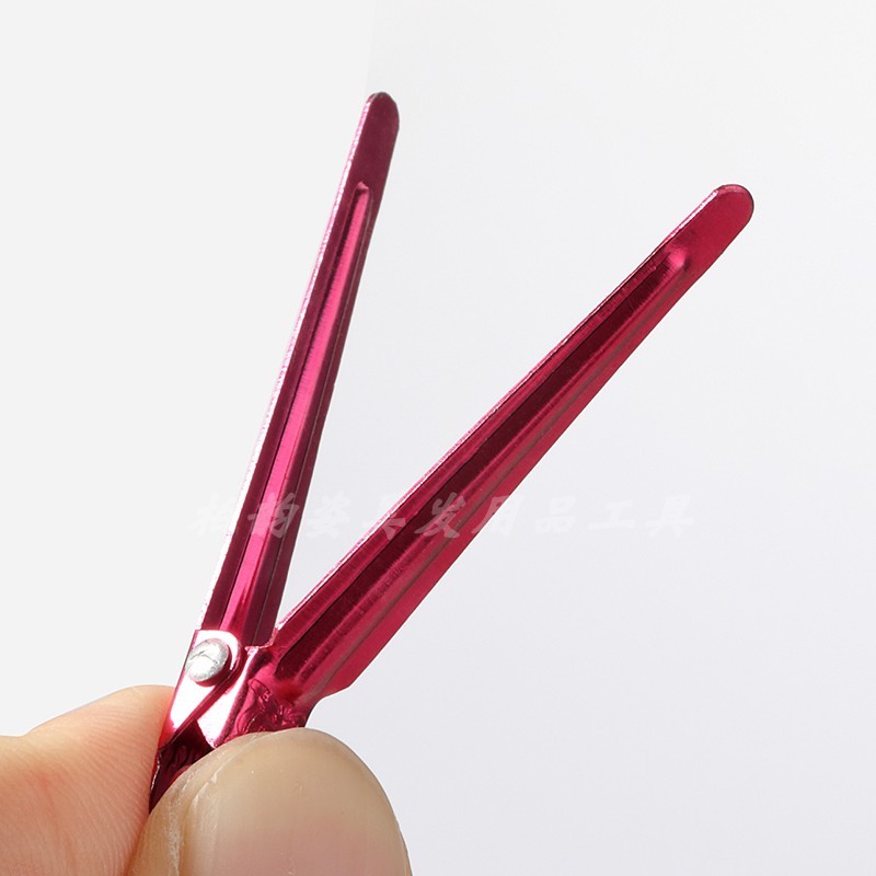 盒装烫发彩色铝手推波纹定位夹子理发分区夹发廊美发纹理烫夹包邮