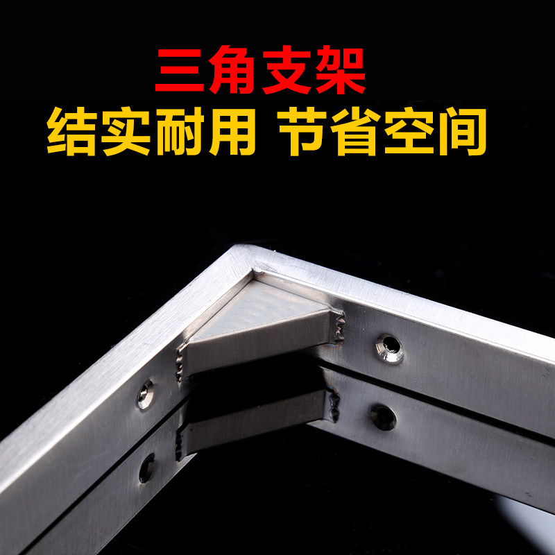 加厚大理石台面三角支撑架托架不锈钢层隔搁板固定承重置物支架