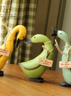 北欧装饰 木质套三鸭子 新婚结婚礼物 时尚创意家居饰品摆件婚庆