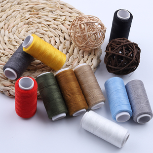 线缝衣线团402缝纫线家用盒装 涤纶黑线白线彩色缝纫机线针线缝补