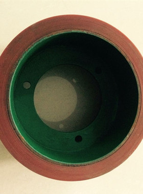 7寸第四代红色高耐磨砻谷机胶辊 碾米机胶辊 178型砻谷机专用胶辊