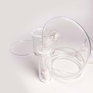 鱼缸防飞溅溶氧器亚克力水晶玻璃增氧防水溅罩防水沫飞沫气泡石