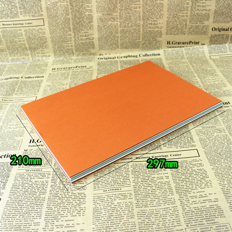 办公用品A4复印彩色打印纸厚卡纸学生儿童手工折纸剪纸80g/100张