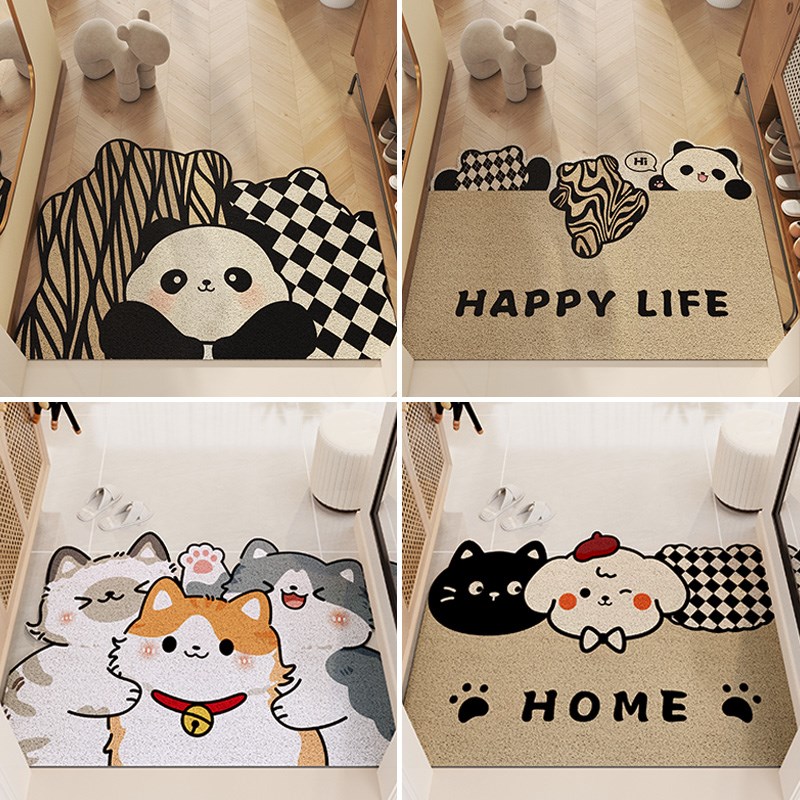 入户门地垫进门门口玄关门垫2024新款家用入门进户可裁剪丝圈地毯