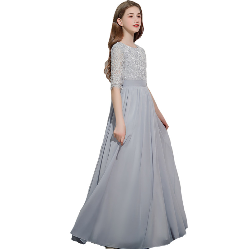 女童长笛小提琴音乐会演奏钢琴表演出服高定儿童主持人指挥晚礼服