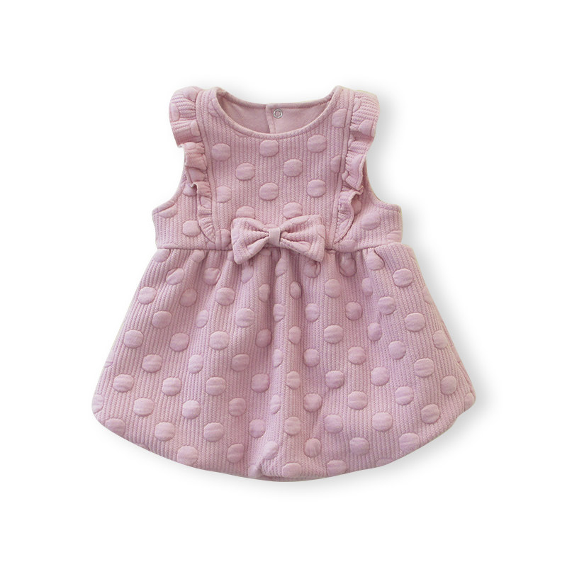 小女童宝宝秋冬装婴儿童背心连衣裙服公主马甲裙子洋气初冬1一2岁