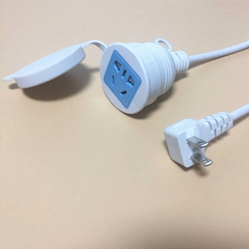 两脚2脚插头转2孔3孔电源延长线接线板加长线插座3脚电器转2孔插