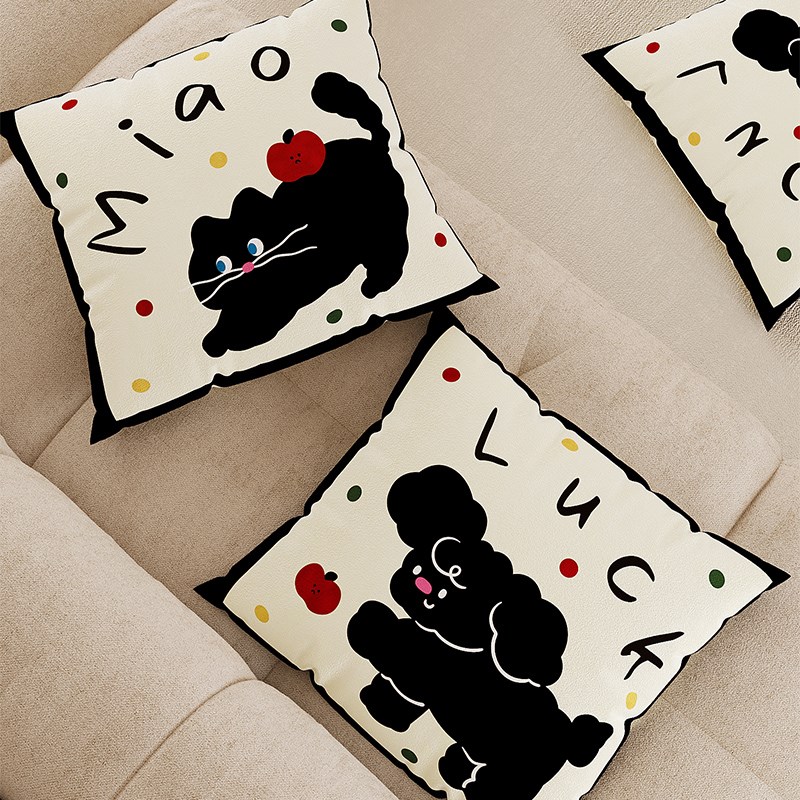 创意卡通客厅沙发抱枕枕套枕芯办公室靠枕靠垫轻奢高级感高颜值