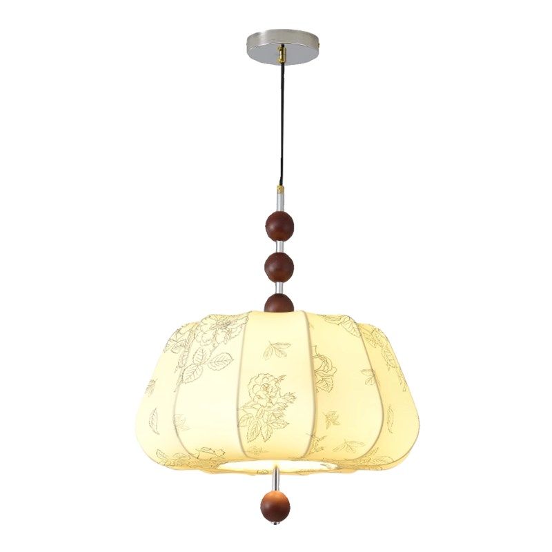 法式中古布艺吊灯复古温馨纹实木卧室书房衣帽间吧台栗子灯,家装灯饰光源,客厅吊灯,淘宝优惠券,粉丝福利购,淘宝优惠卷