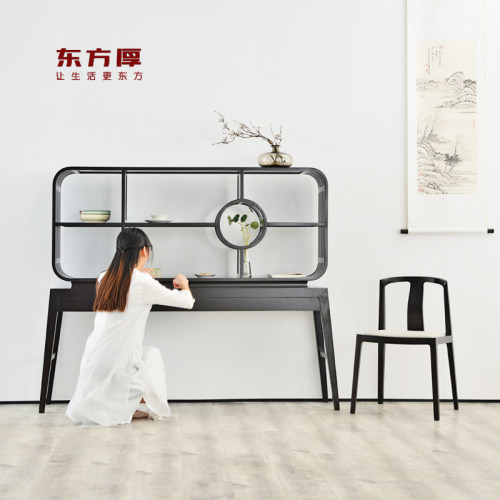 东方厚新多宝阁实木博古架展示架玄关架陈列架