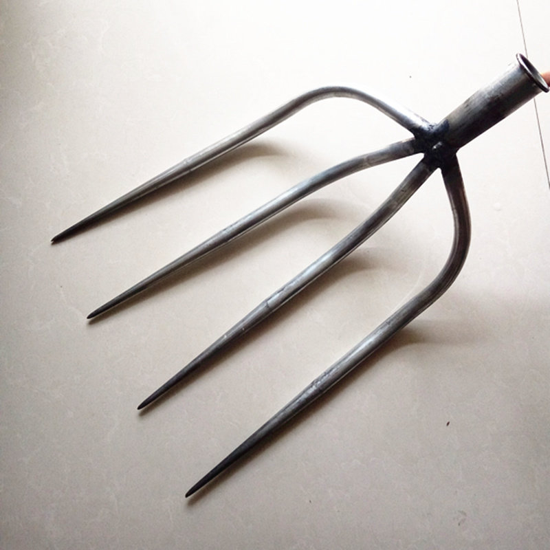 四股叉农用空心草叉子铁叉钢叉垃圾叉废料叉粗齿大号农具四齿叉,农机/农具/农膜,叉,淘宝优惠券,粉丝福利购,淘宝优惠卷