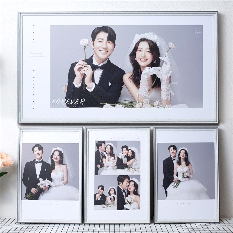婚纱摄影相框摆台照片挂墙放大相片打印加框制作