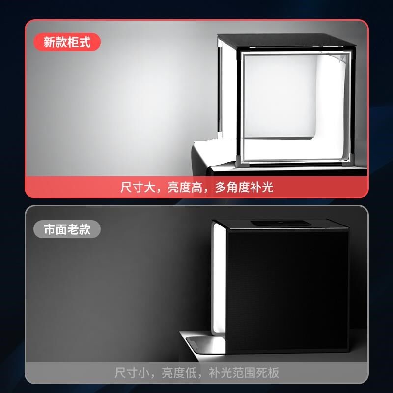 金属摄影棚产品拍摄组装便携式摄影棚静物补光灯柔光无影棚le