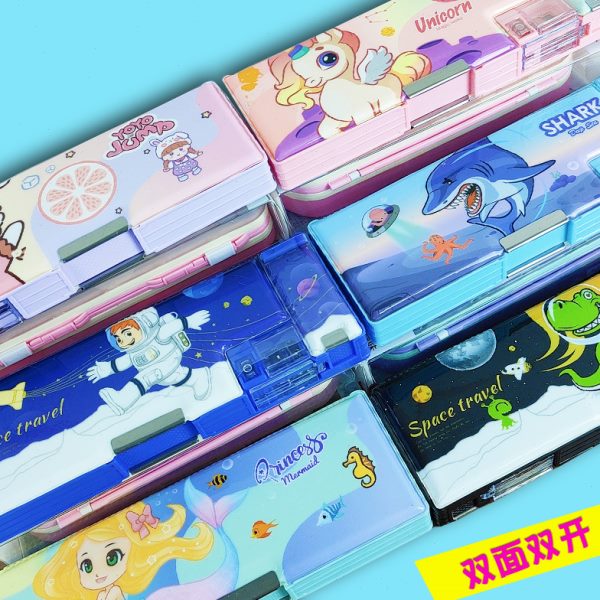 新款小学生文具盒创意可爱男女孩铅笔盒幼儿园多功能笔盒儿童笔袋