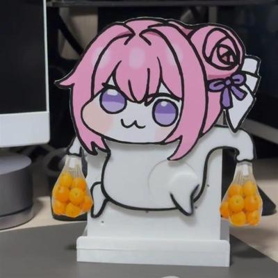 小红书同款Doro表情包实体化电动桌面摆件手拎袋饮料桃乐丝3D打印