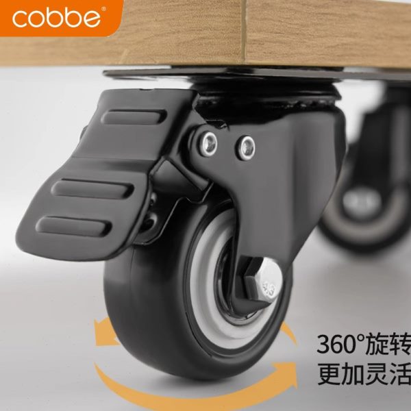 卡贝万向轮手推车重型转向轮带刹车配件平板车静音小轮子定向脚轮