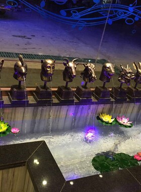 圆明园十二生肖12兽首铜像雕塑景观水池喷水池装饰吐水装饰摆件