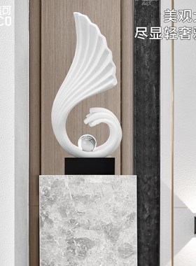 酒柜装饰品摆件轻奢客厅玄关家居办公室高级感寓意金色电视柜饰品