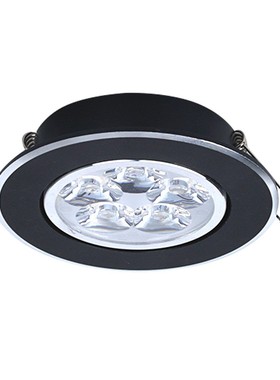 黑色超薄led小射灯嵌入式天花灯3W5W瓦开孔7.5cm公分6.5cm70 75mm