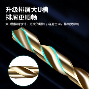 M35含钴钻电f钻钻头高钴钻咀高速钢不锈钢专用麻花钻头3.2 4.5