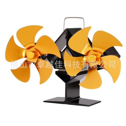 双头十叶双胞胎G热动力壁炉风扇
