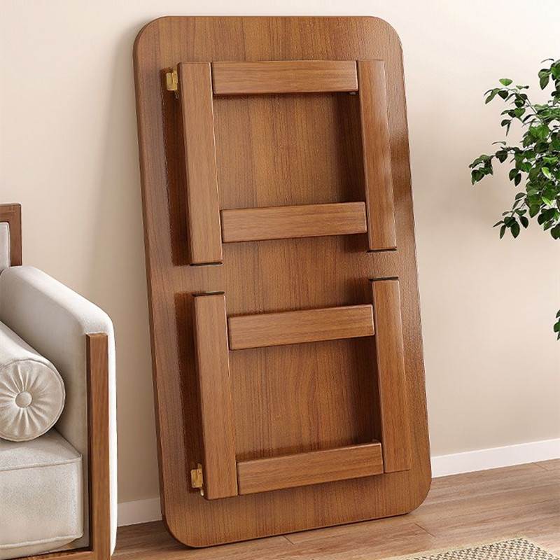 可折叠茶几实木小户型客厅家y用小桌子简易小型茶桌卧室矮桌长方