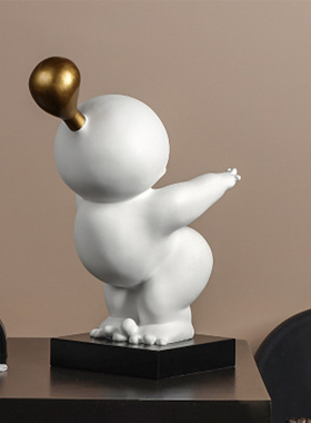 抽象吹泡泡人物雕塑酒店大堂装置艺C术品大型玻璃钢橱窗落地摆件B