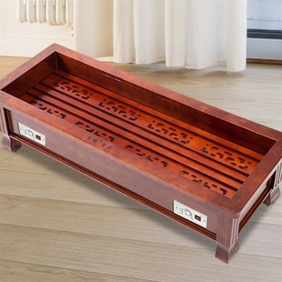 慧腾取暖器实木烤火炉电火箱干衣器加宽反边暗火节能安全暖脚炉