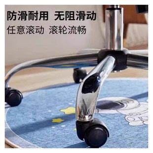 圆形地毯客厅卧室电脑椅地垫办公室书房转椅垫子电竞椅子家用阳台