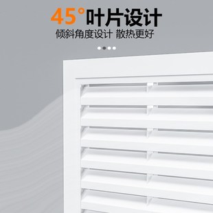 饰新款 铝合金暖气罩百叶窗遮挡装 暖气片防尘罩家用地暖分水器格栅