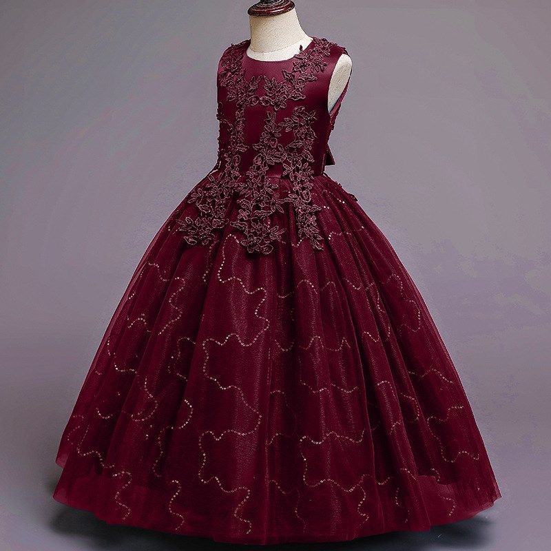 花童礼服公主女童齐腰亮片无袖儿童长款婚纱礼服裙蓬蓬网纱公主裙,童装/婴儿装/亲子装,儿童礼服,淘宝优惠券,粉丝福利购,淘宝优惠卷