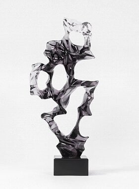 新中式轻奢珊瑚摆件样q板房家居客厅电视酒柜太湖石抽象艺术装饰